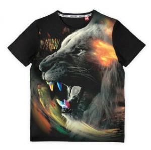 T-shirt homme avec motif lion