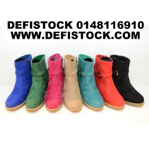 Boots en simili daim ref 2460 5.9€ ht 