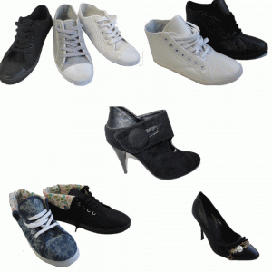 Lot chaussure femme prix entre 1.60 et 1.90 euros 