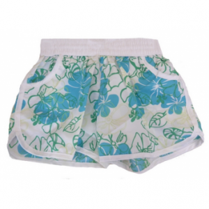 Short de bain femme tropical