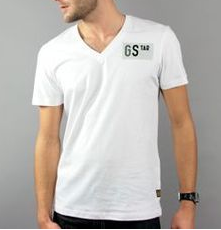 T SHIRT G STAR RAW BLANC